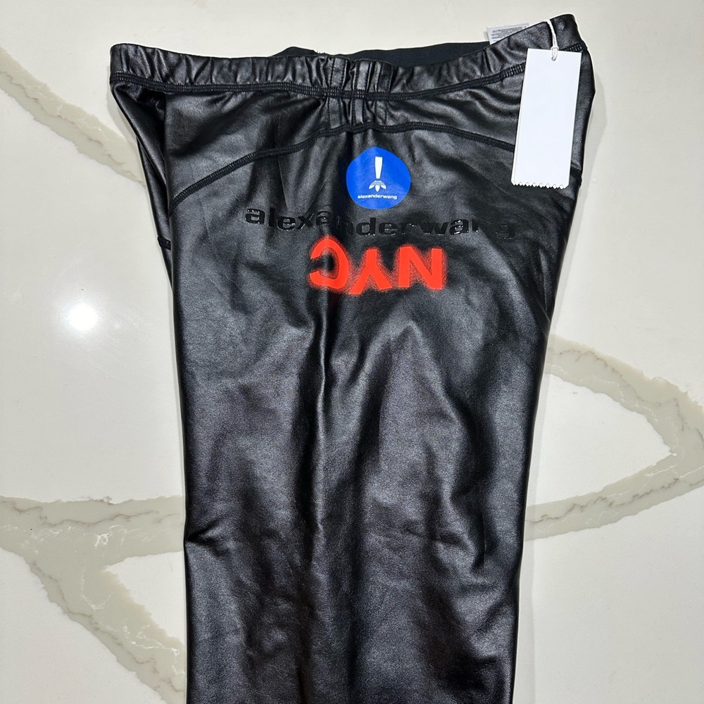 Alexander Wang x Adidas Leather Biker Shorts